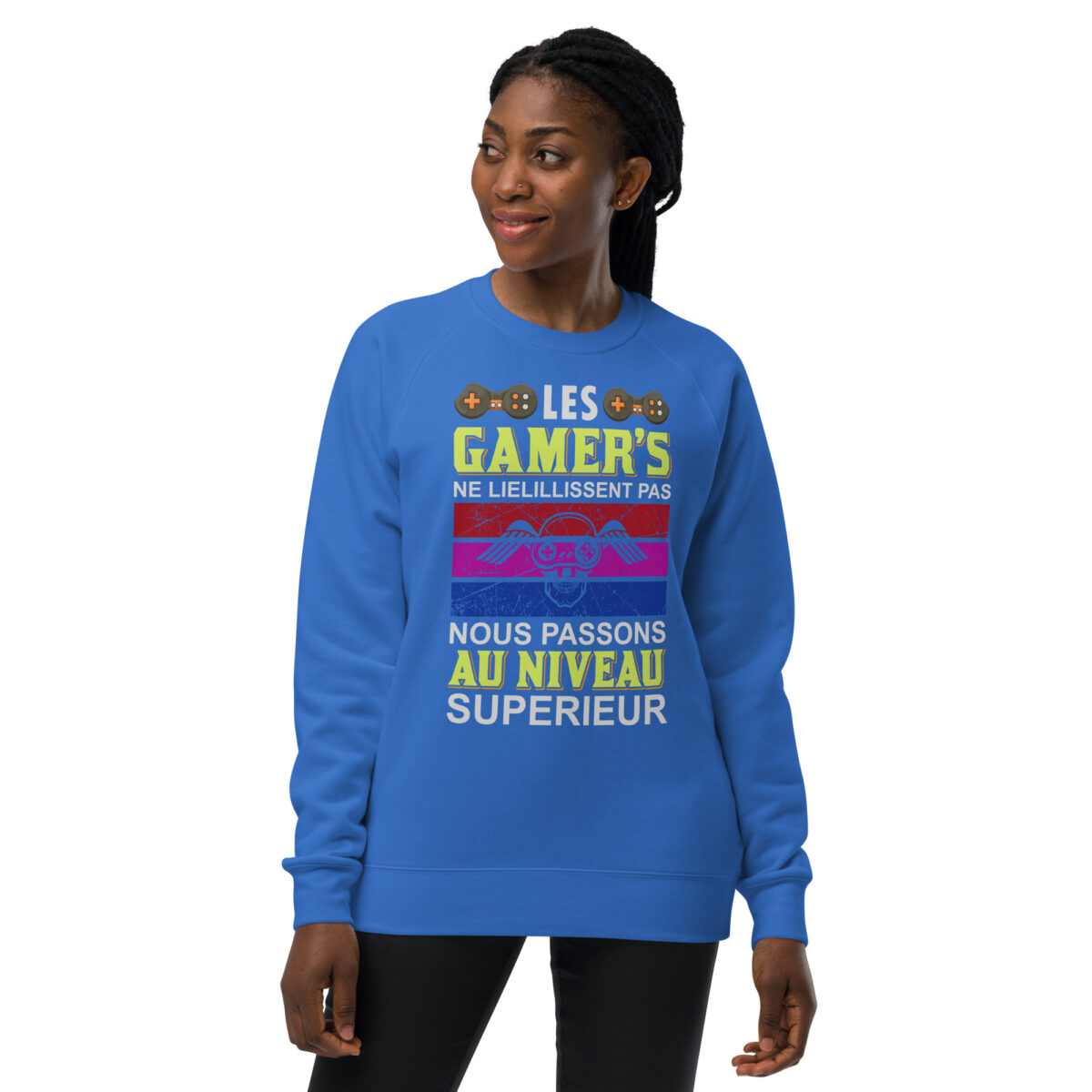 unisex raglan sweatshirt bright royal front 6443aea00f616