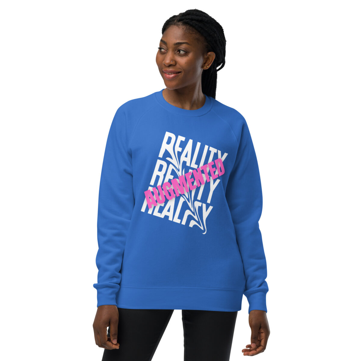 unisex raglan sweatshirt bright royal front 6449358829b79