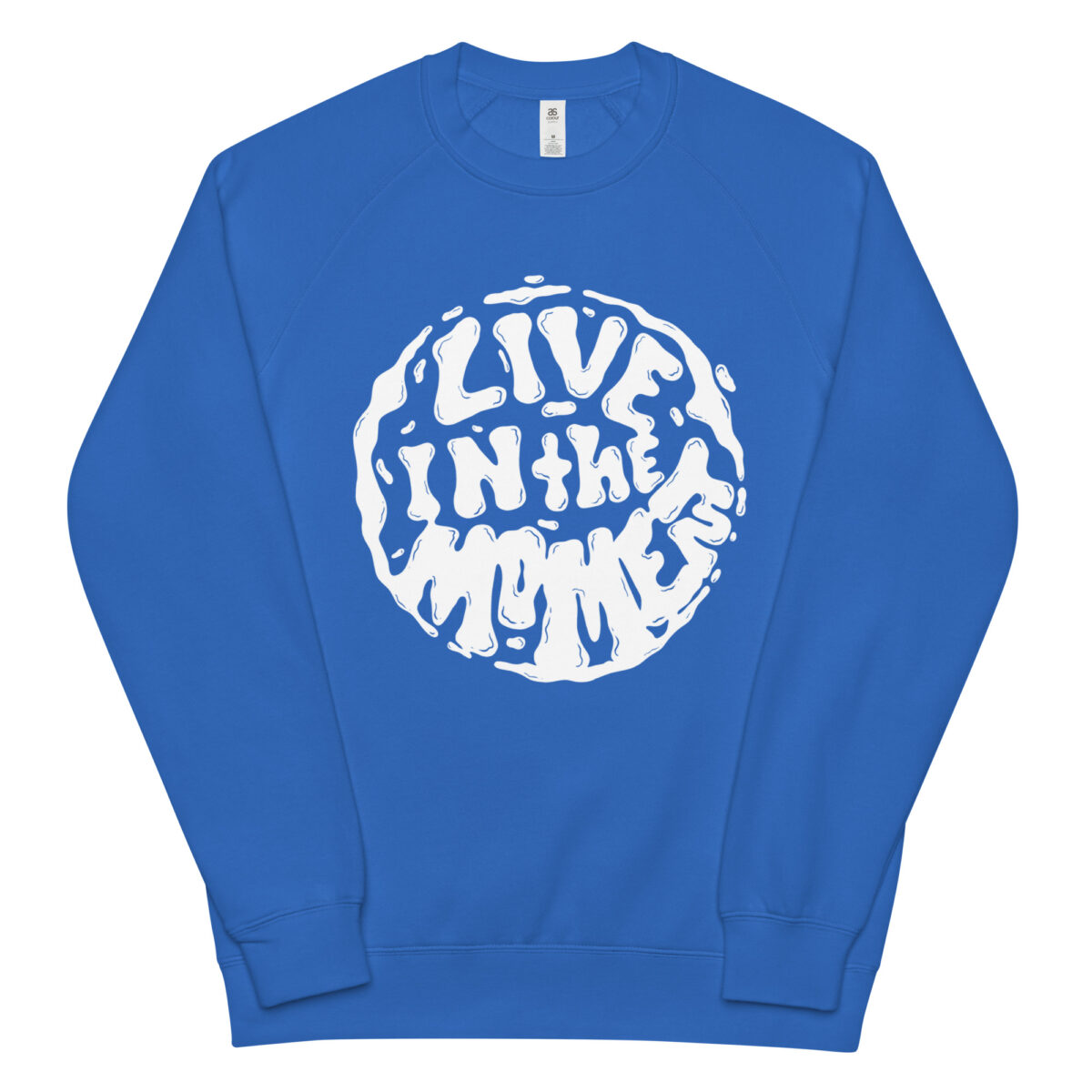 unisex raglan sweatshirt bright royal front 6449400b20a78