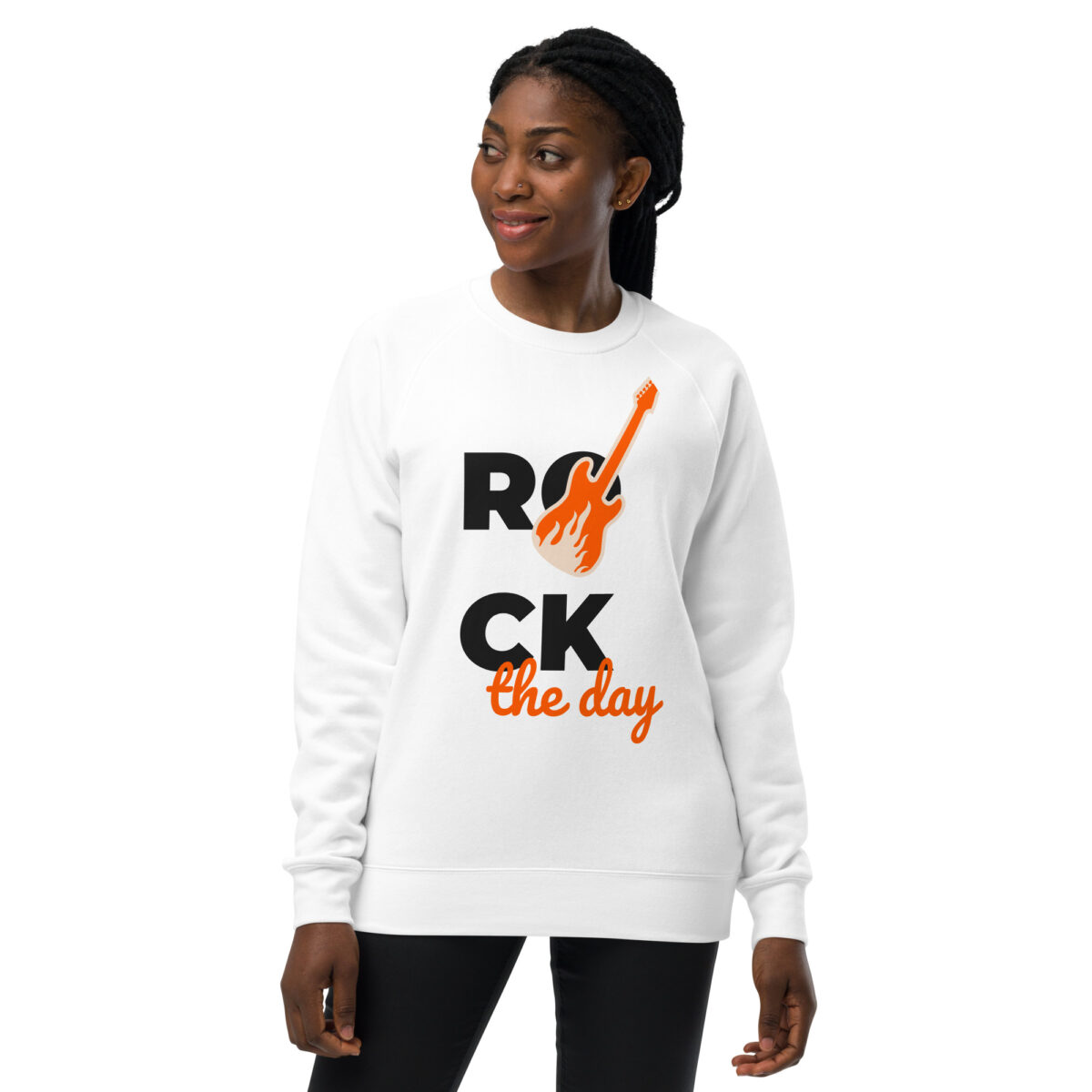 unisex raglan sweatshirt white front 643d8d555c85b