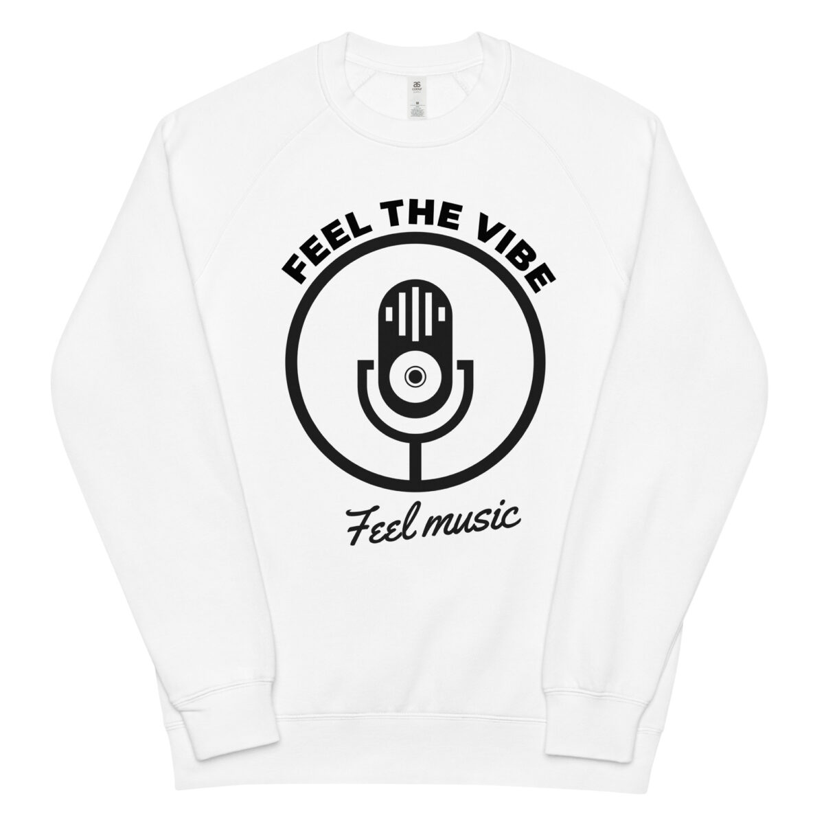 unisex raglan sweatshirt white front 643d94baab5b7