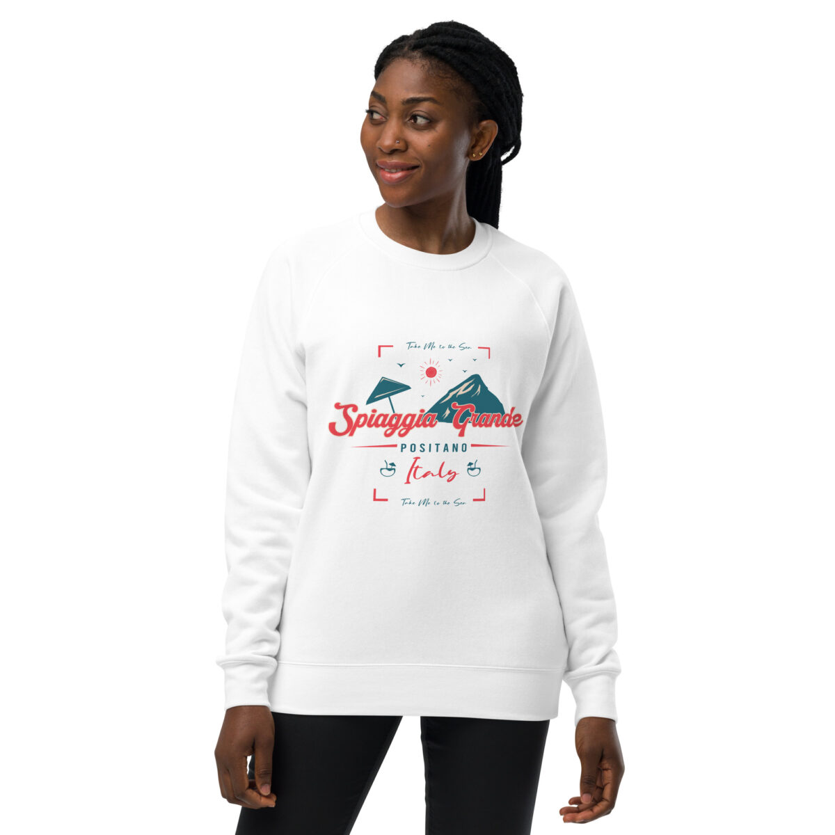 unisex raglan sweatshirt white front 64401271b519d