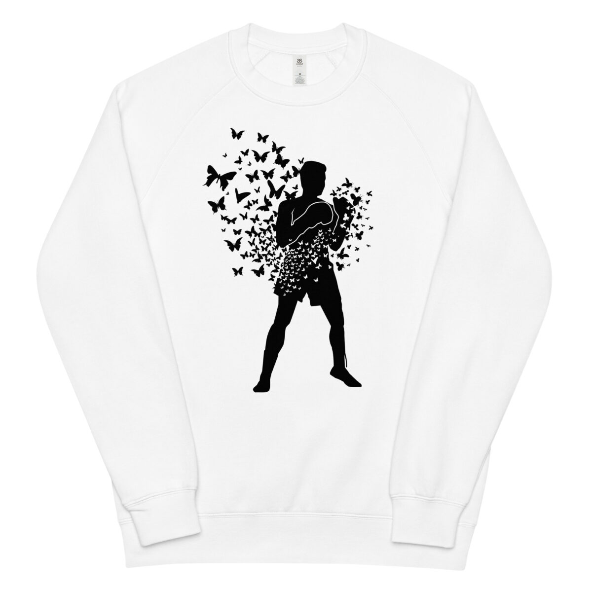 unisex raglan sweatshirt white front 644160150424d