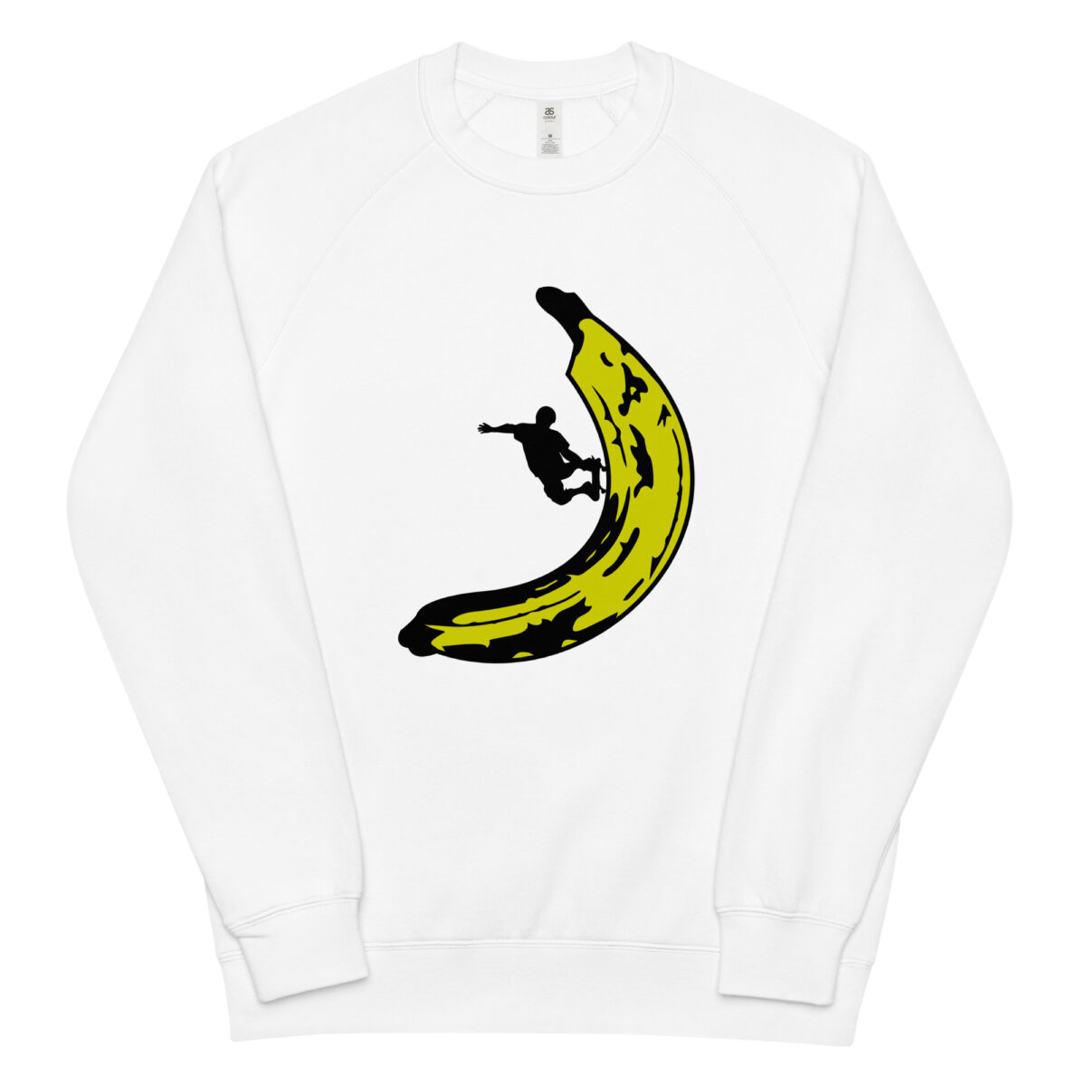 unisex raglan sweatshirt white front 644173936f1c0