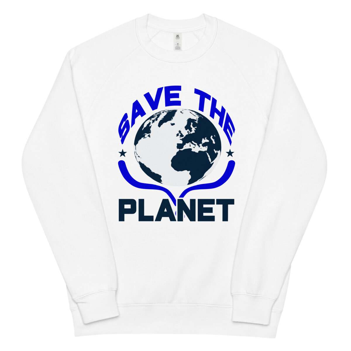 unisex raglan sweatshirt white front 64417ff31eb38