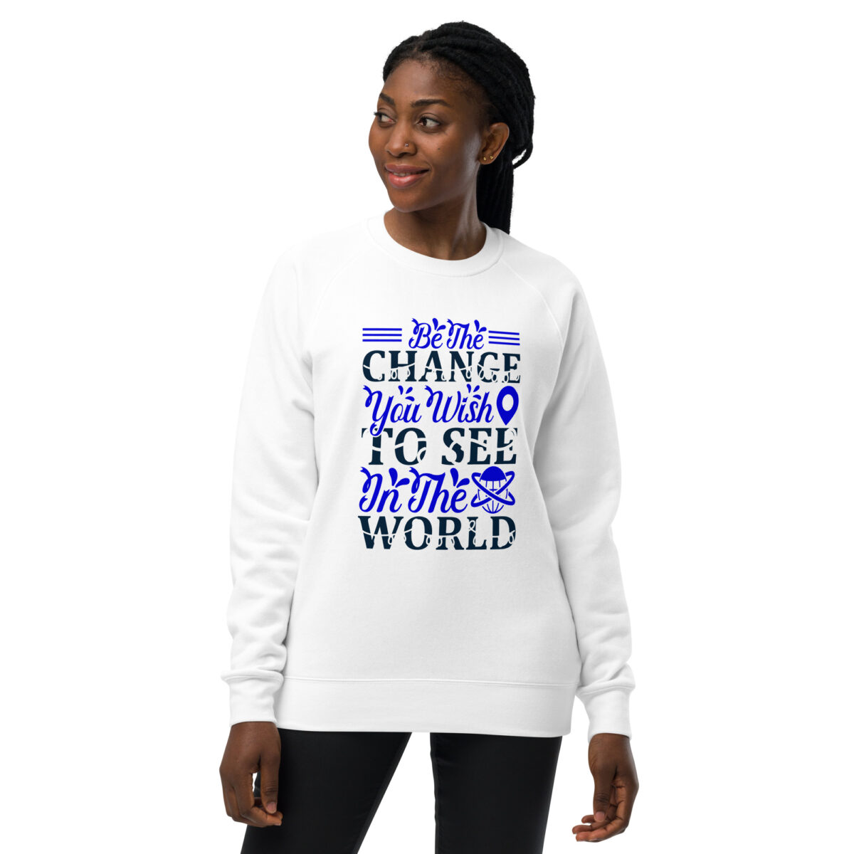 unisex raglan sweatshirt white front 6442626637bdf