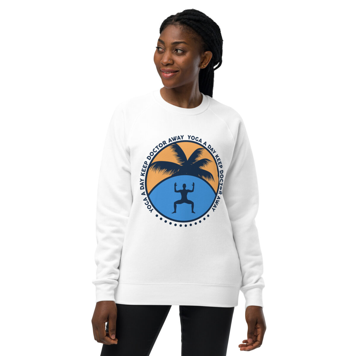 unisex raglan sweatshirt white front 644801981f44b