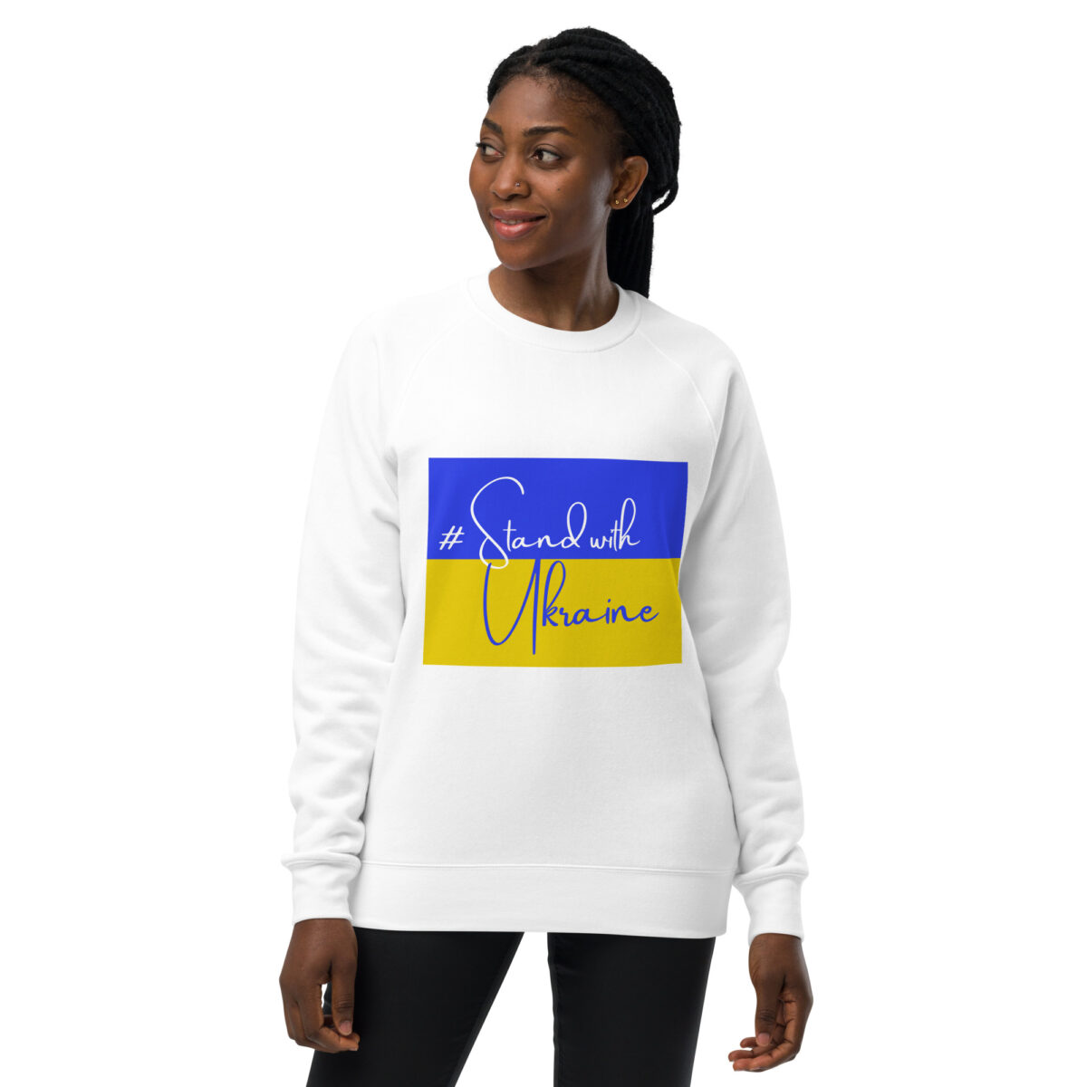 unisex raglan sweatshirt white front 64493815b5cab