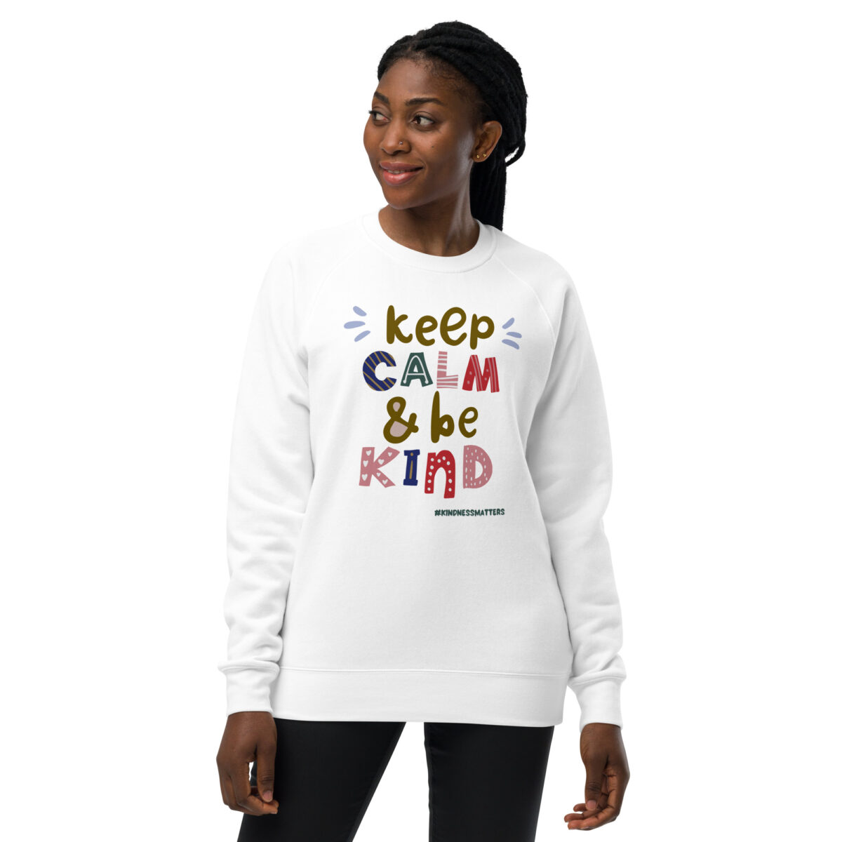 unisex raglan sweatshirt white front 6449464f4aa41