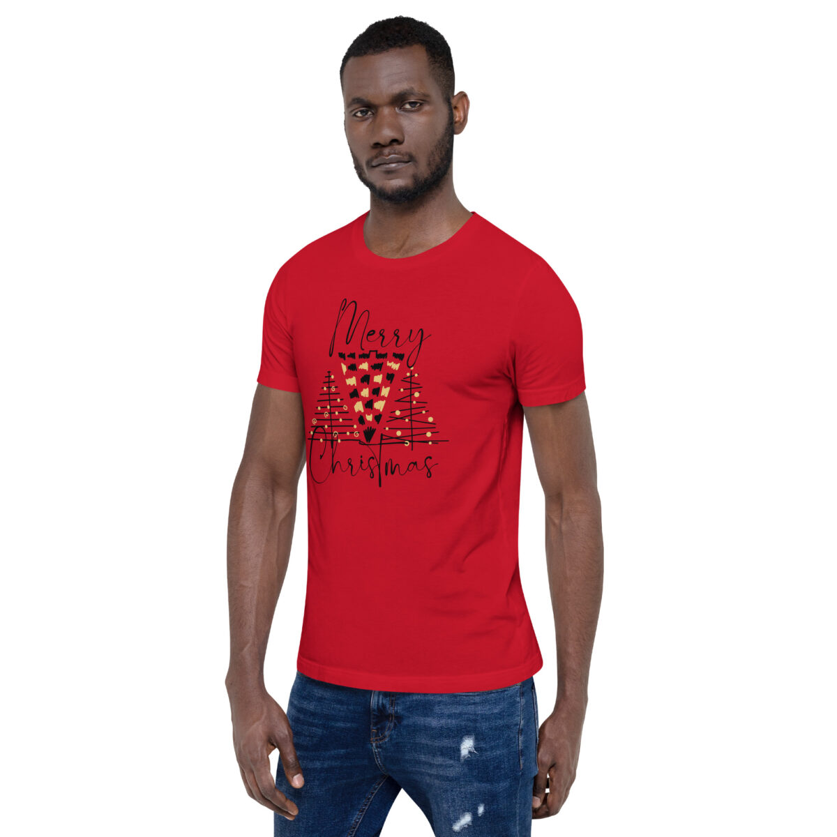 unisex staple t shirt red left front 642c4037f0a67