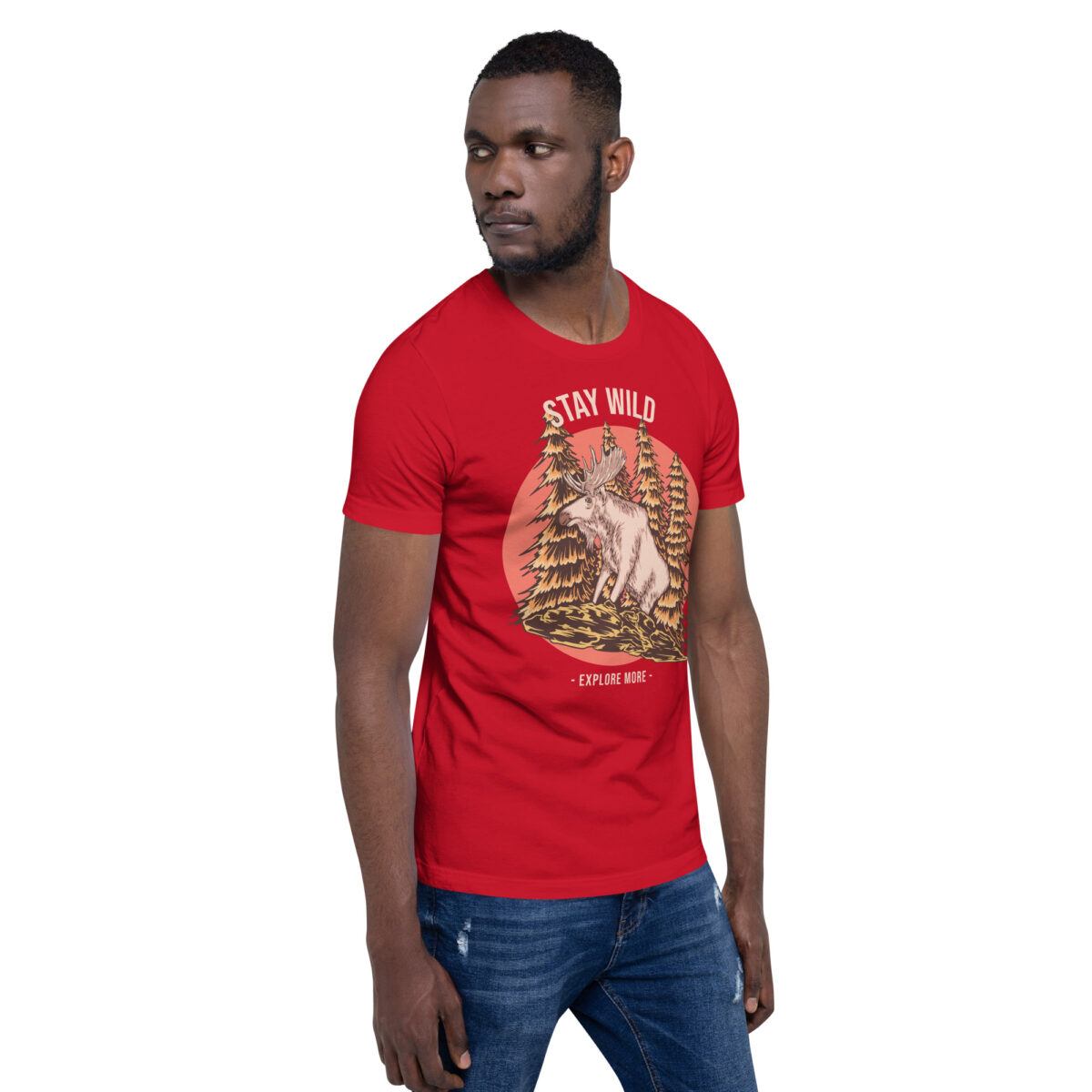 unisex staple t shirt red right front 643eda2143429