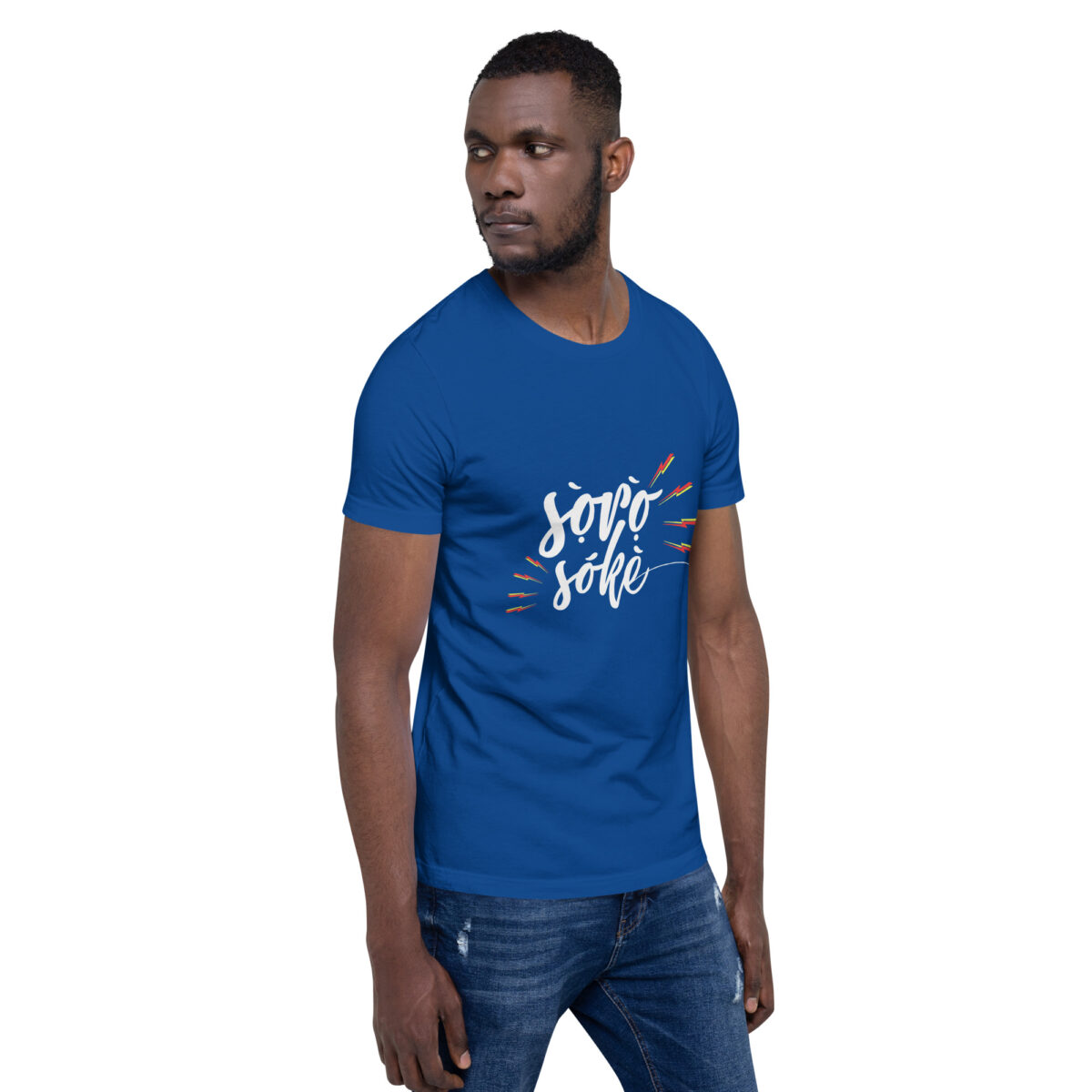 unisex staple t shirt true royal right front 643ecaba53dde