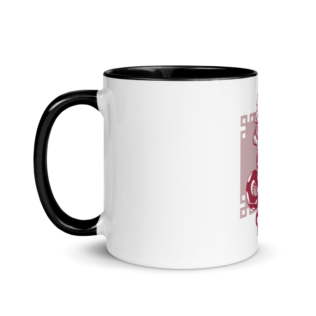 white ceramic mug with color inside black 11oz left 6439504692936