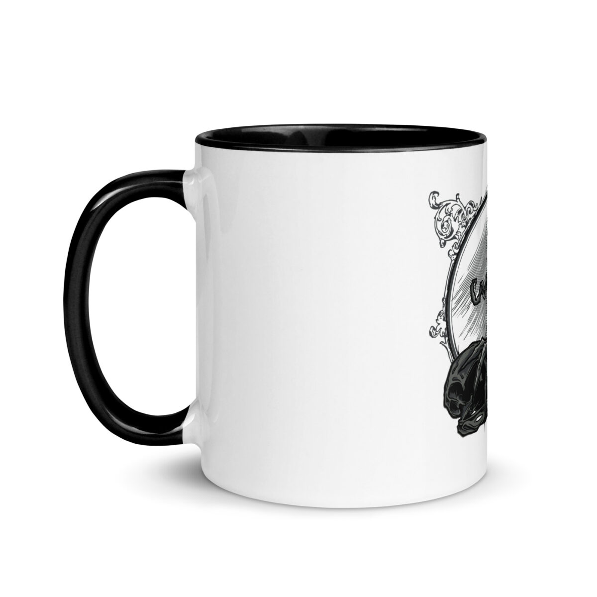 white ceramic mug with color inside black 11oz left 6439511392b96