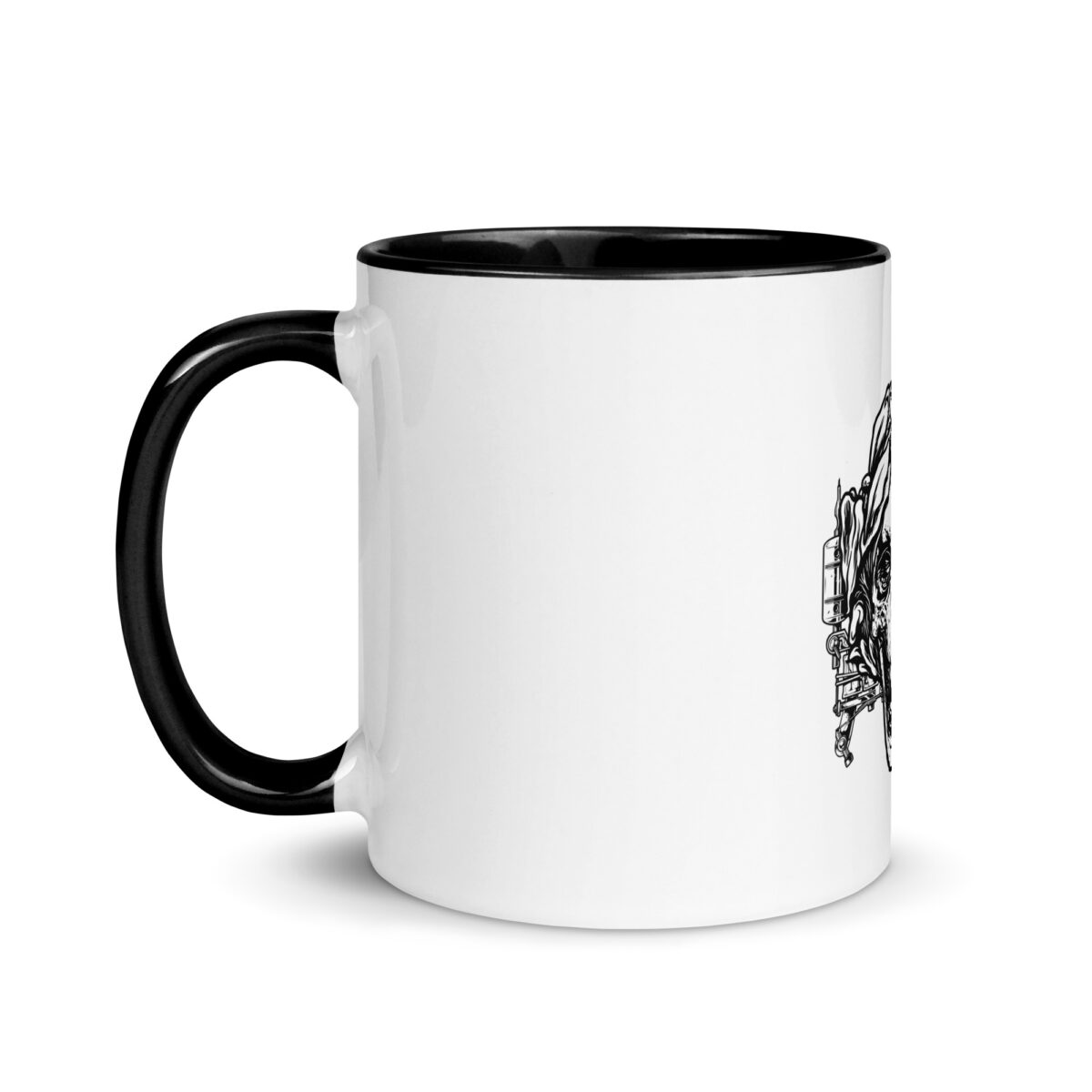 white ceramic mug with color inside black 11oz left 64396affd6e7e