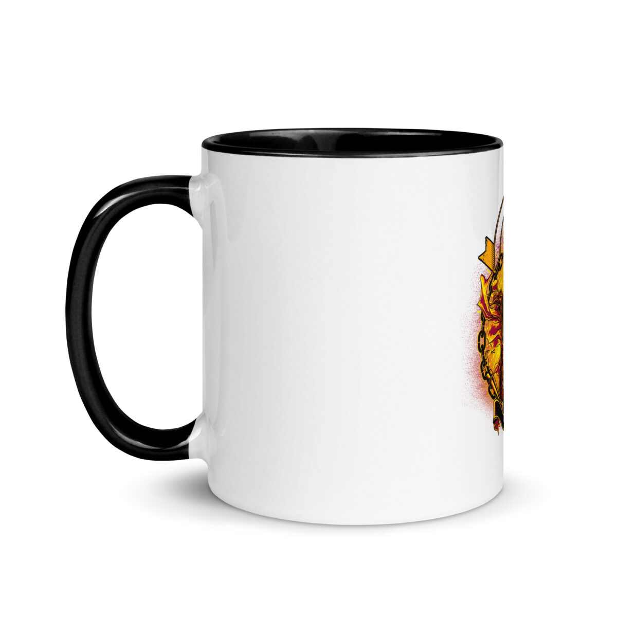 white ceramic mug with color inside black 11oz left 643971f600f7d