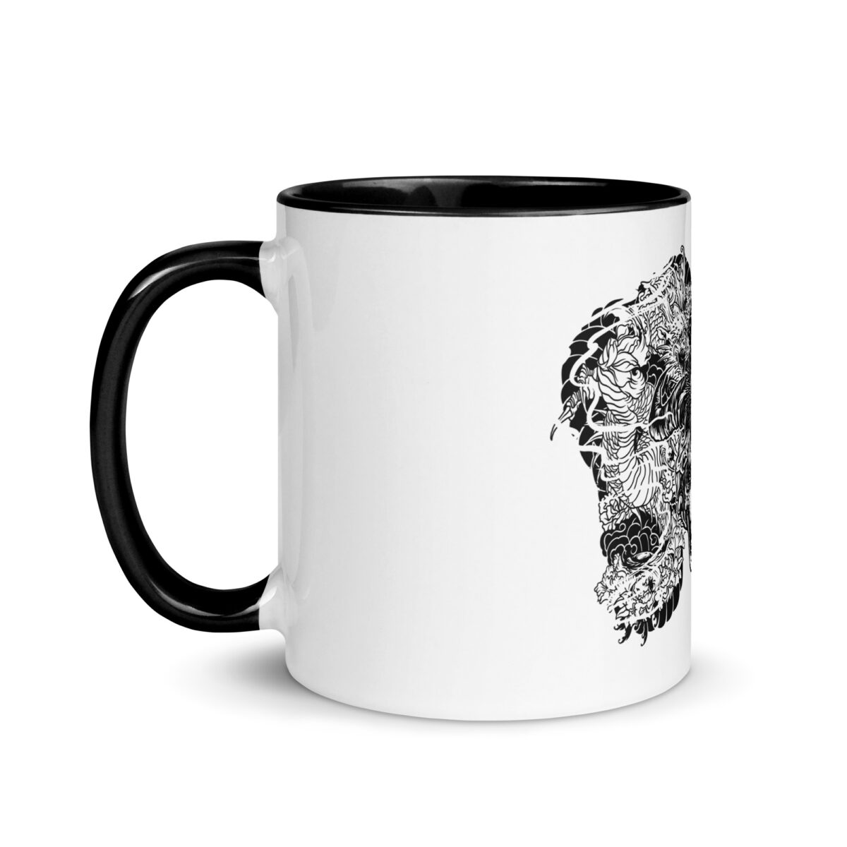 white ceramic mug with color inside black 11oz left 643974f85fa0e