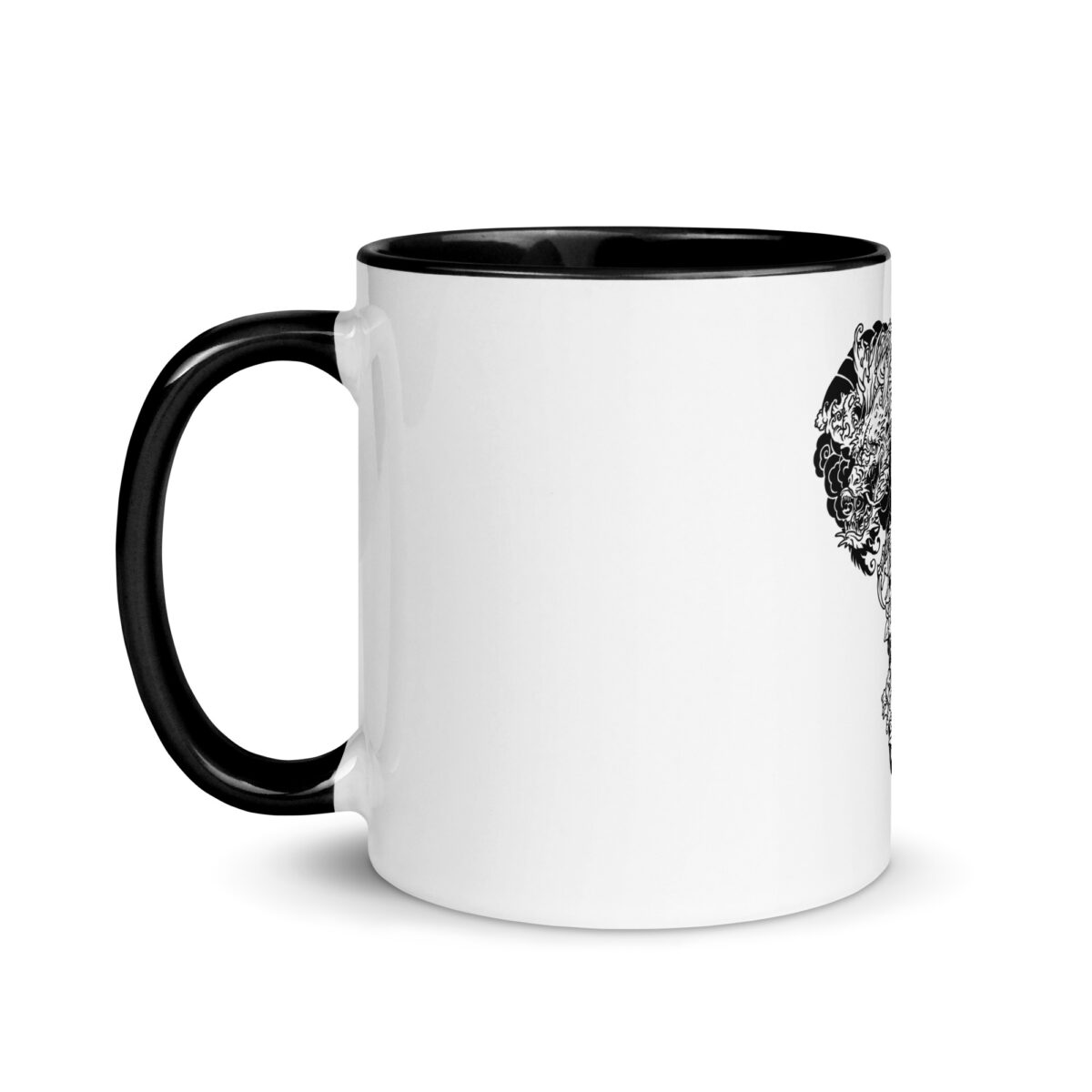 white ceramic mug with color inside black 11oz left 643976161c1f4