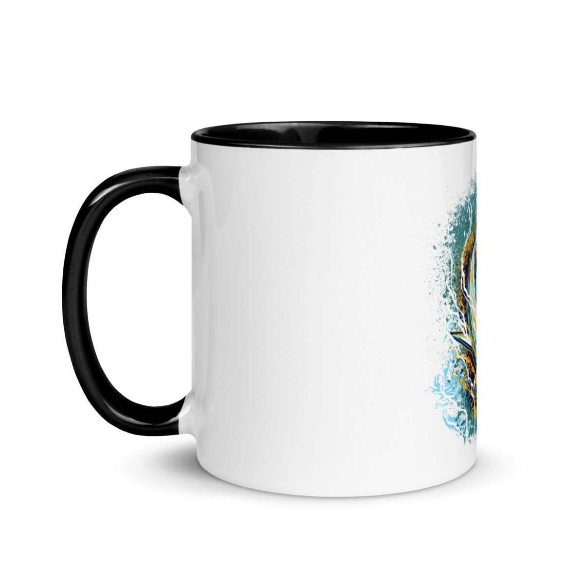 white ceramic mug with color inside black 11oz left 643978e3bd443