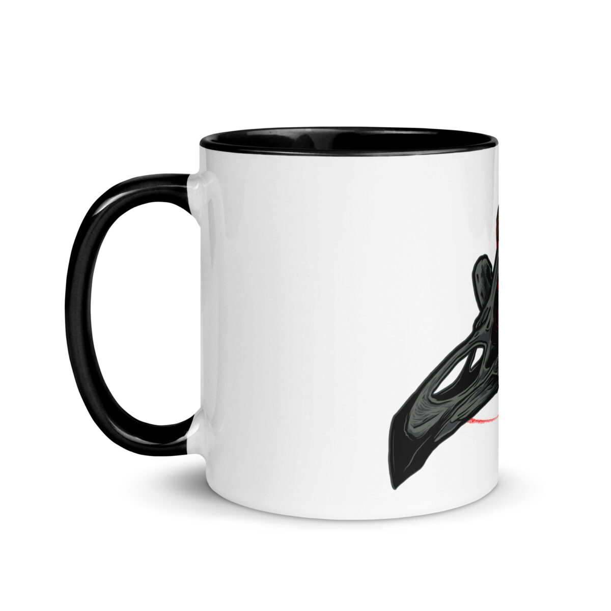 white ceramic mug with color inside black 11oz left 64398683f2930