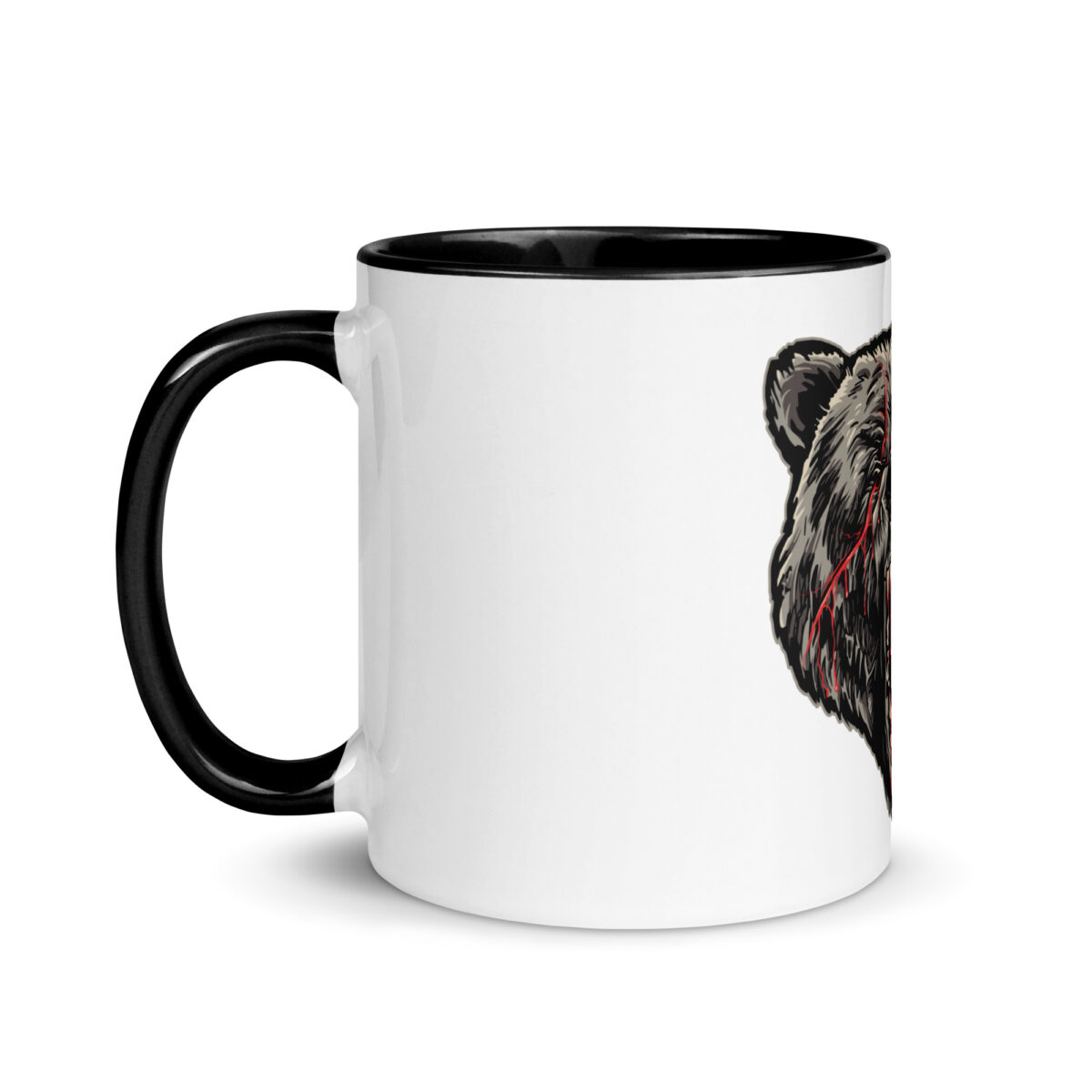 white ceramic mug with color inside black 11oz left 643988284753f