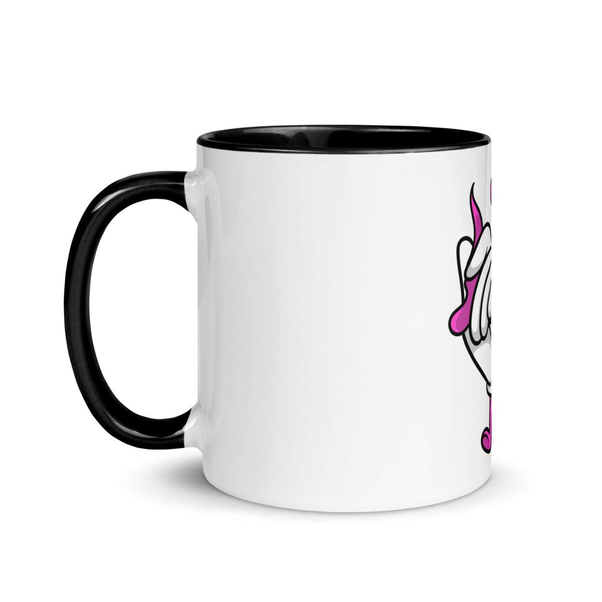 white ceramic mug with color inside black 11oz left 64398d606b78e