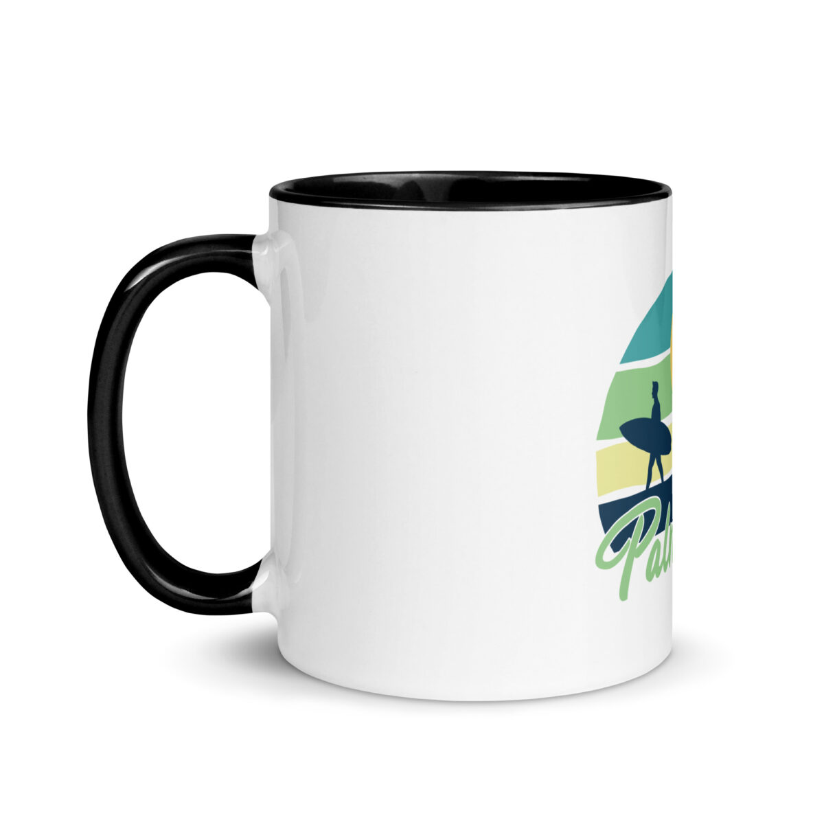 white ceramic mug with color inside black 11oz left 643a8298aeb82