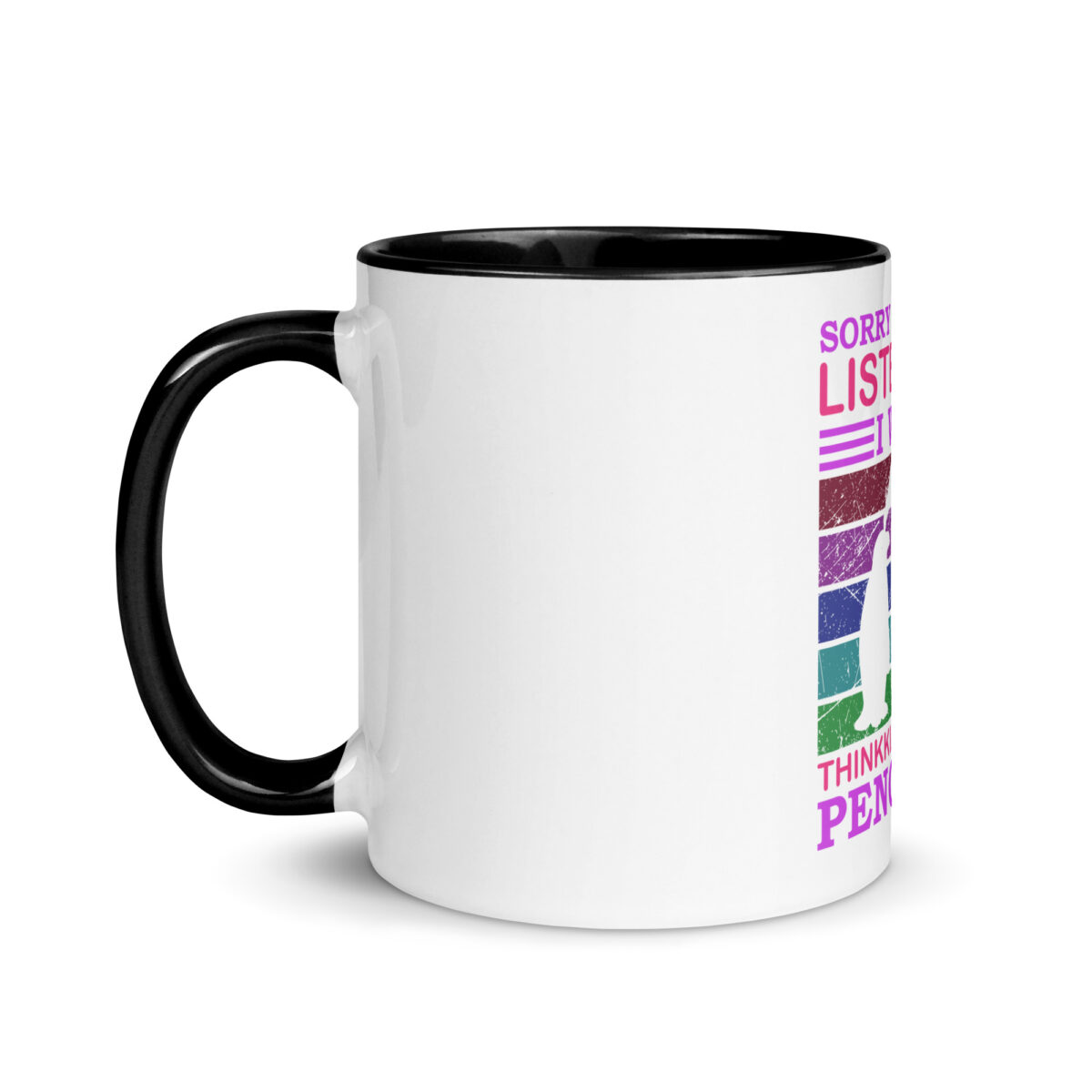 white ceramic mug with color inside black 11oz left 643ade8081671