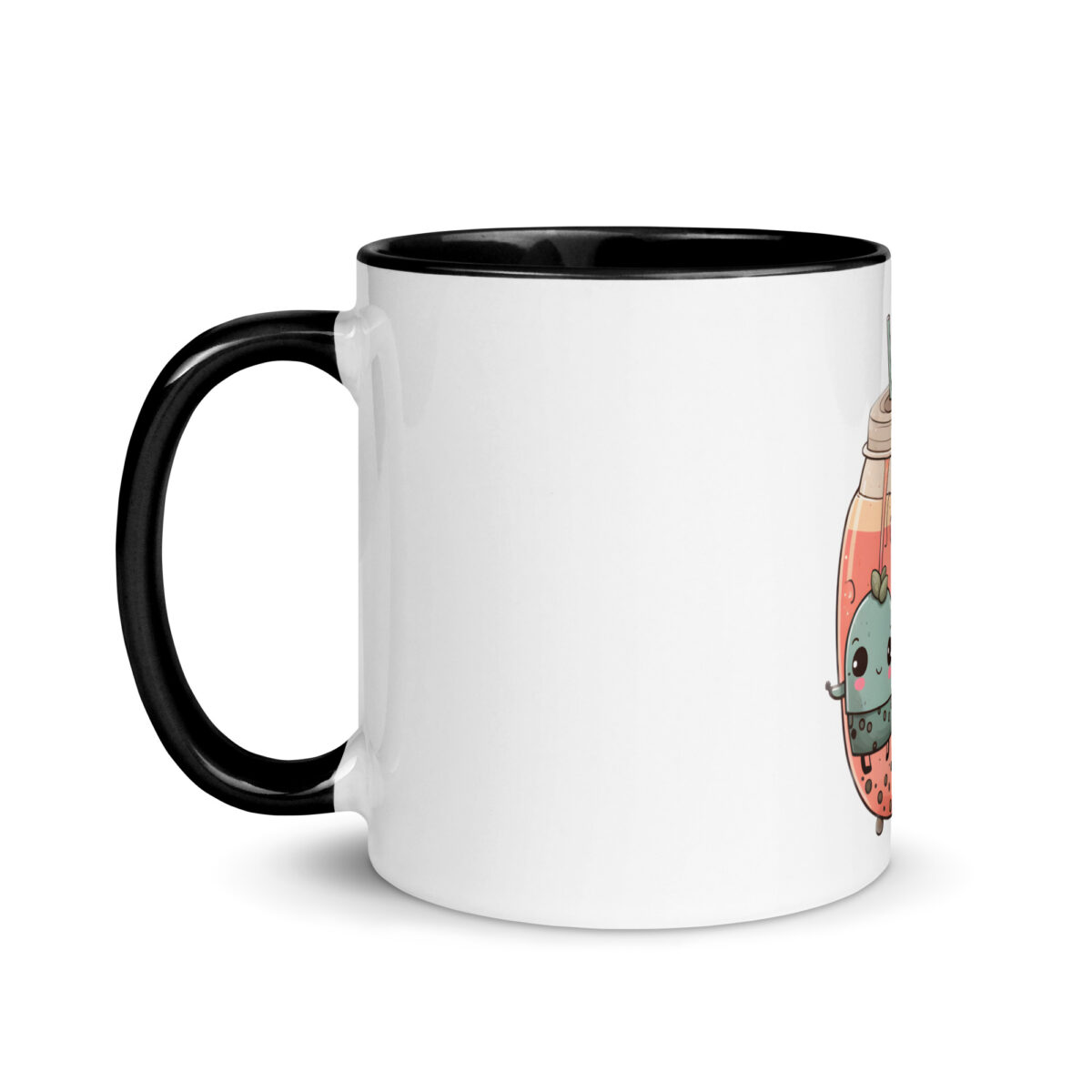 white ceramic mug with color inside black 11oz left 643d0c3defde0