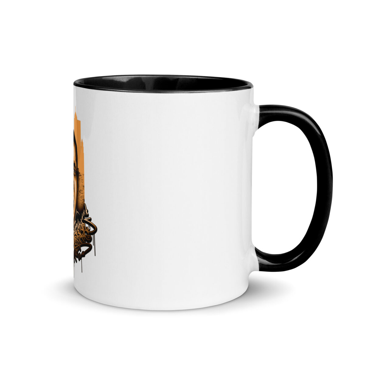 white ceramic mug with color inside black 11oz right 643974545ee1d