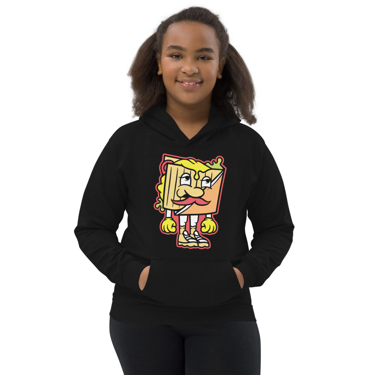 kids hoodie jet black front 6475b0a527c32