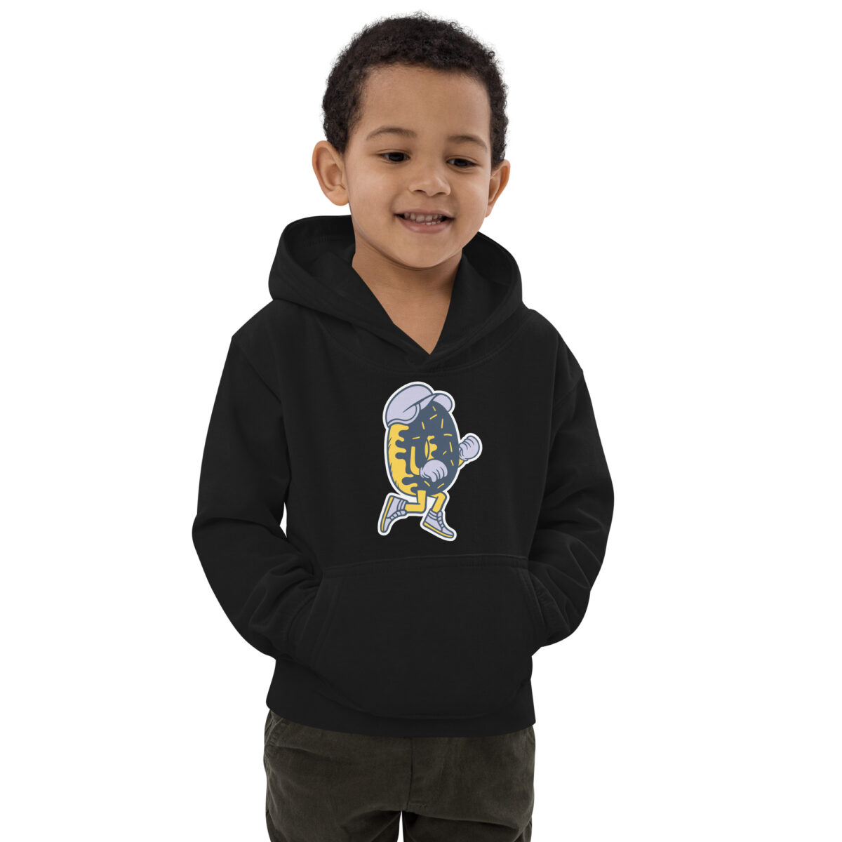 kids hoodie jet black front 6475b11d8da2b