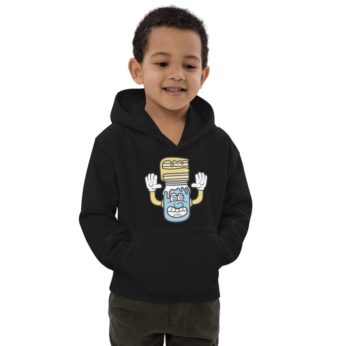 kids hoodie jet black front 6475b48e28c49