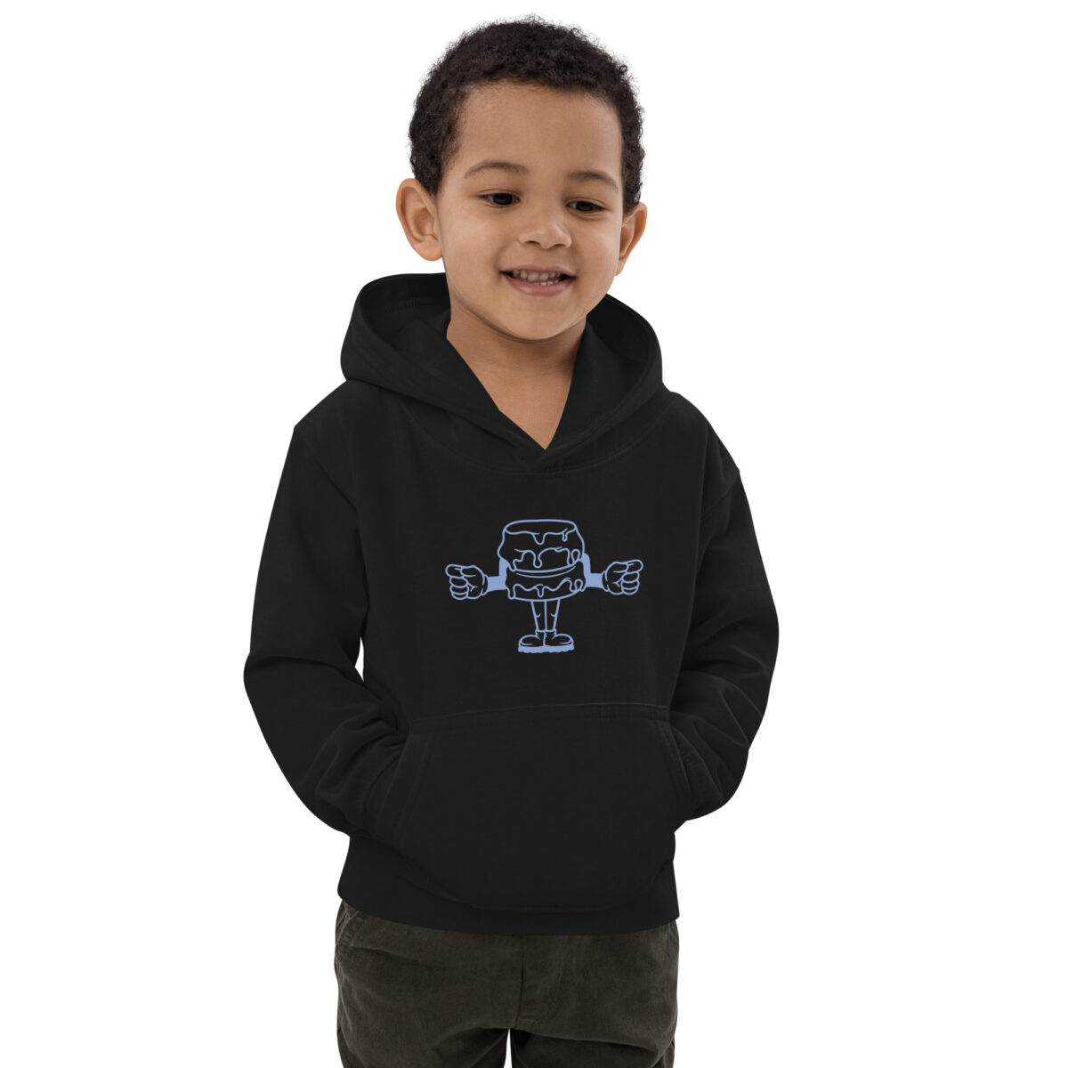 kids hoodie jet black front 6475b67ab26b6