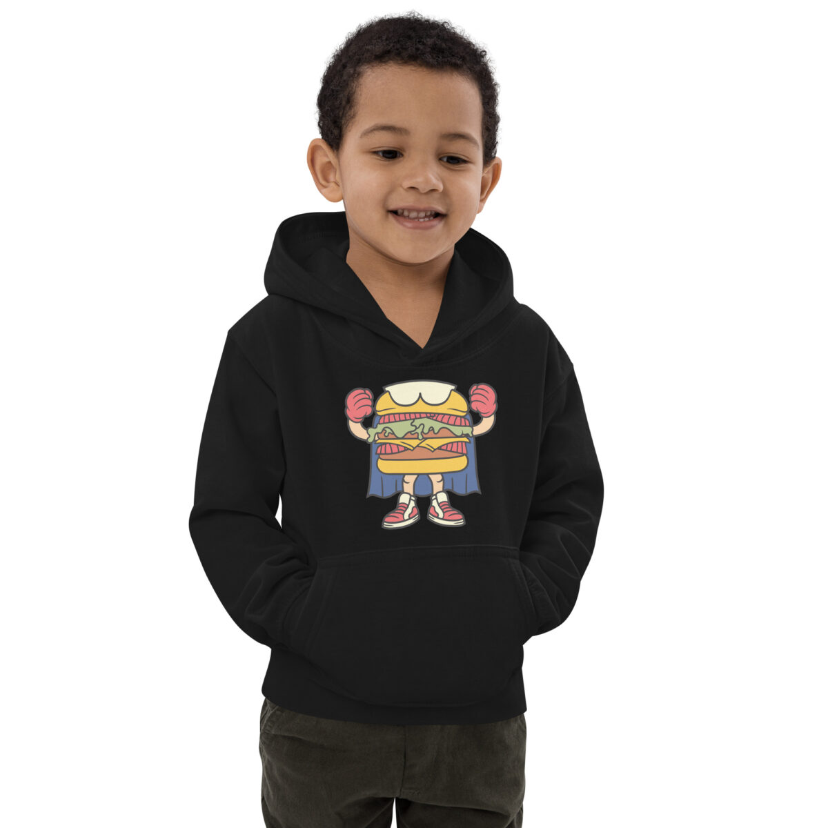 kids hoodie jet black front 6475b99b87c15