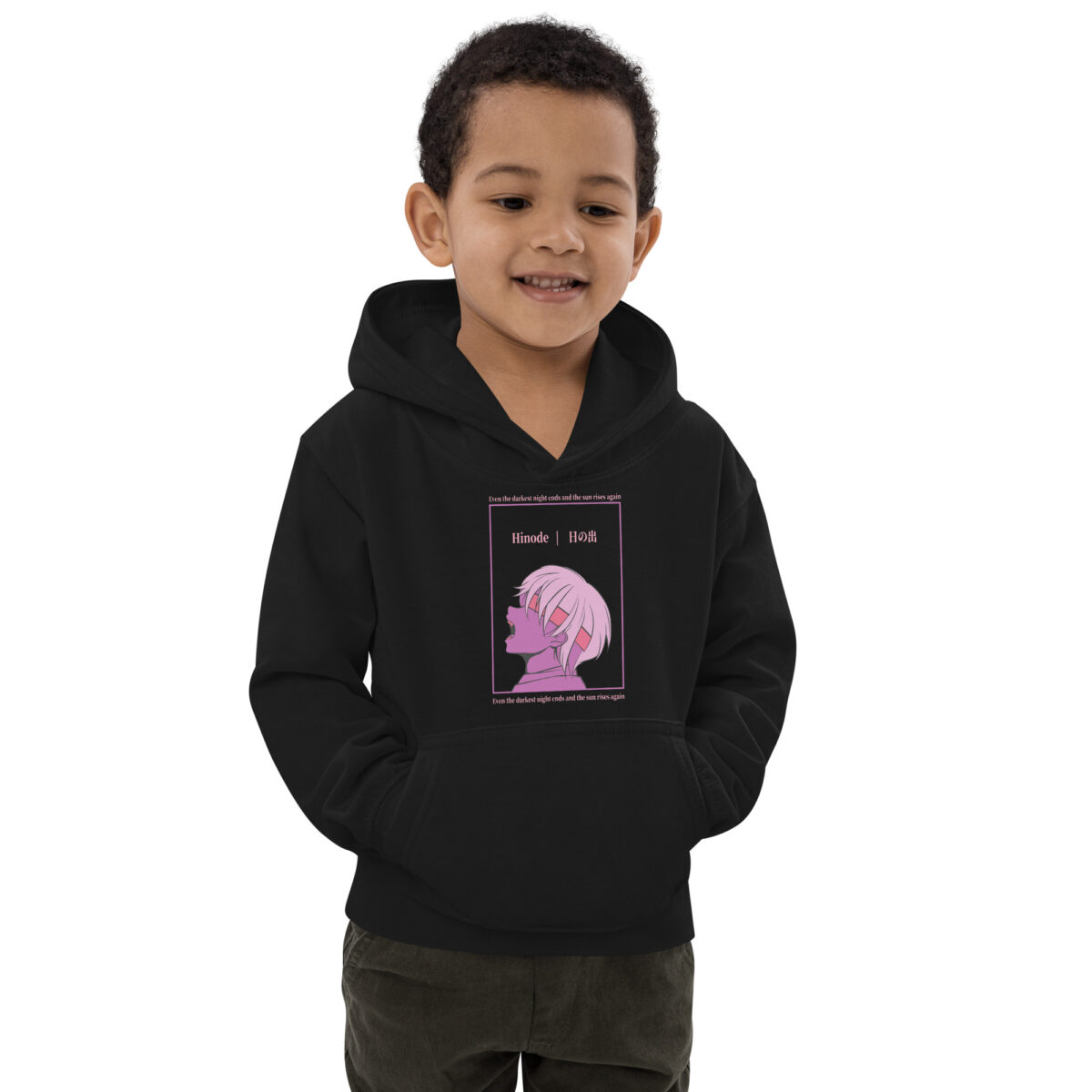 kids hoodie jet black front 6475cc88bf423