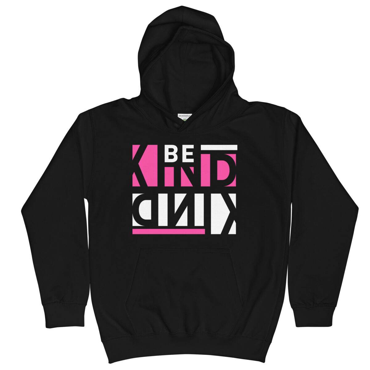 kids hoodie jet black front 64761c73e4a1b