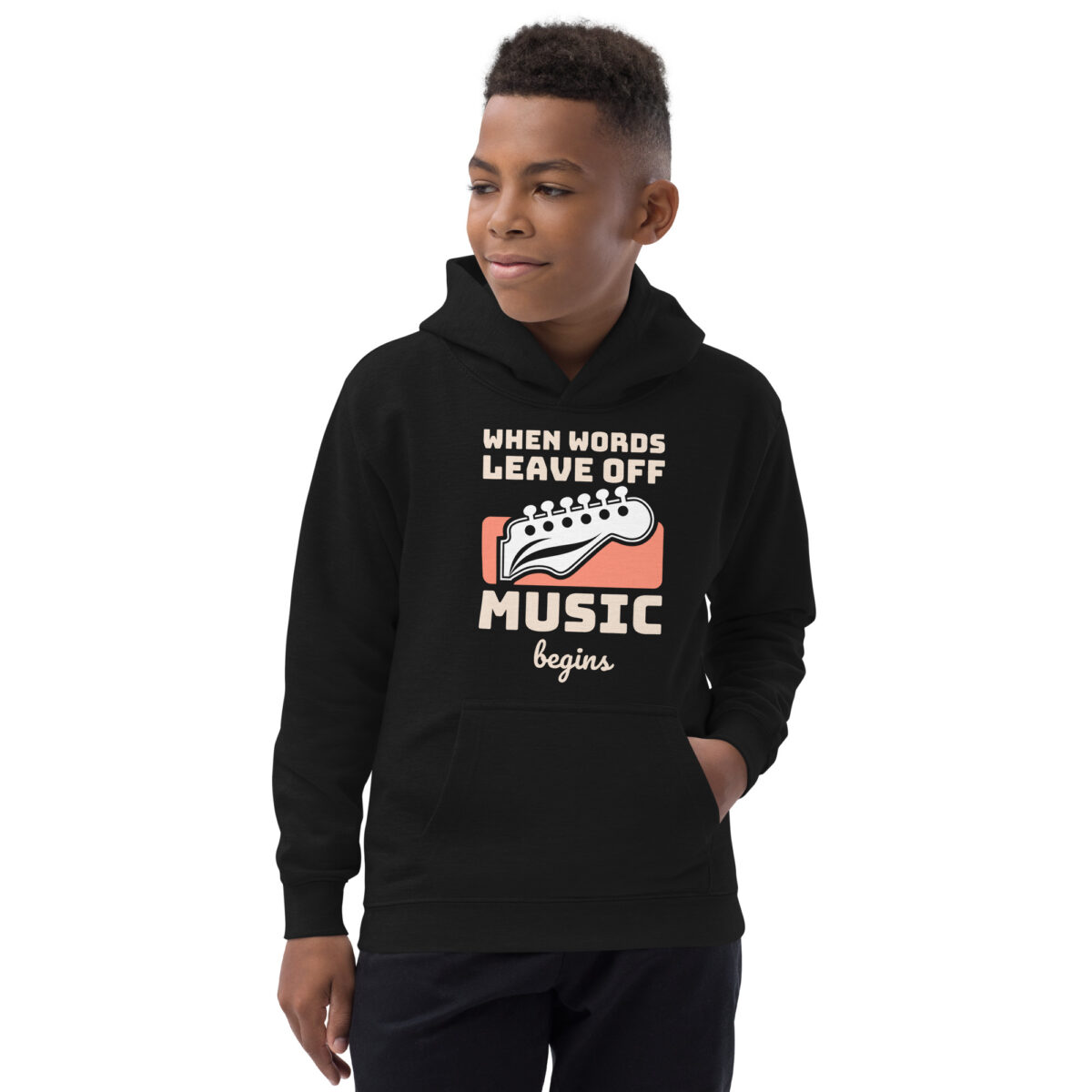 kids hoodie jet black front 64761e2714ea5