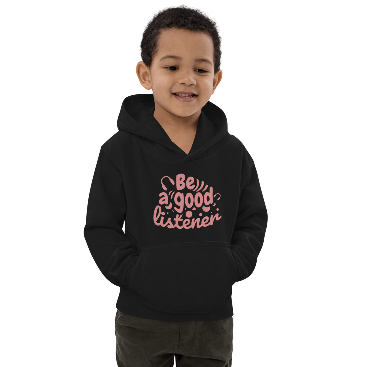 kids hoodie jet black front 6476432f36a81