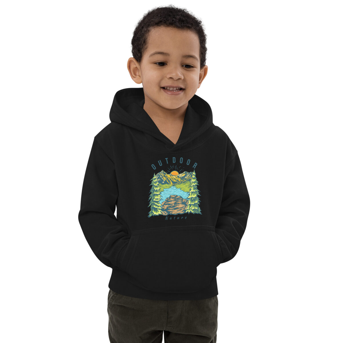 kids hoodie jet black front 647709a0ed364