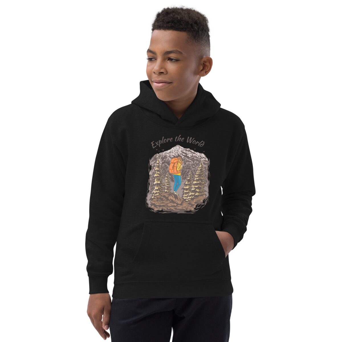 kids hoodie jet black front 64770ad798c52