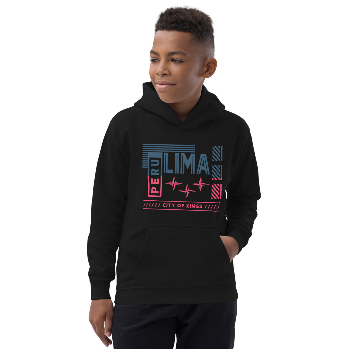 kids hoodie jet black front 647728186c6ae