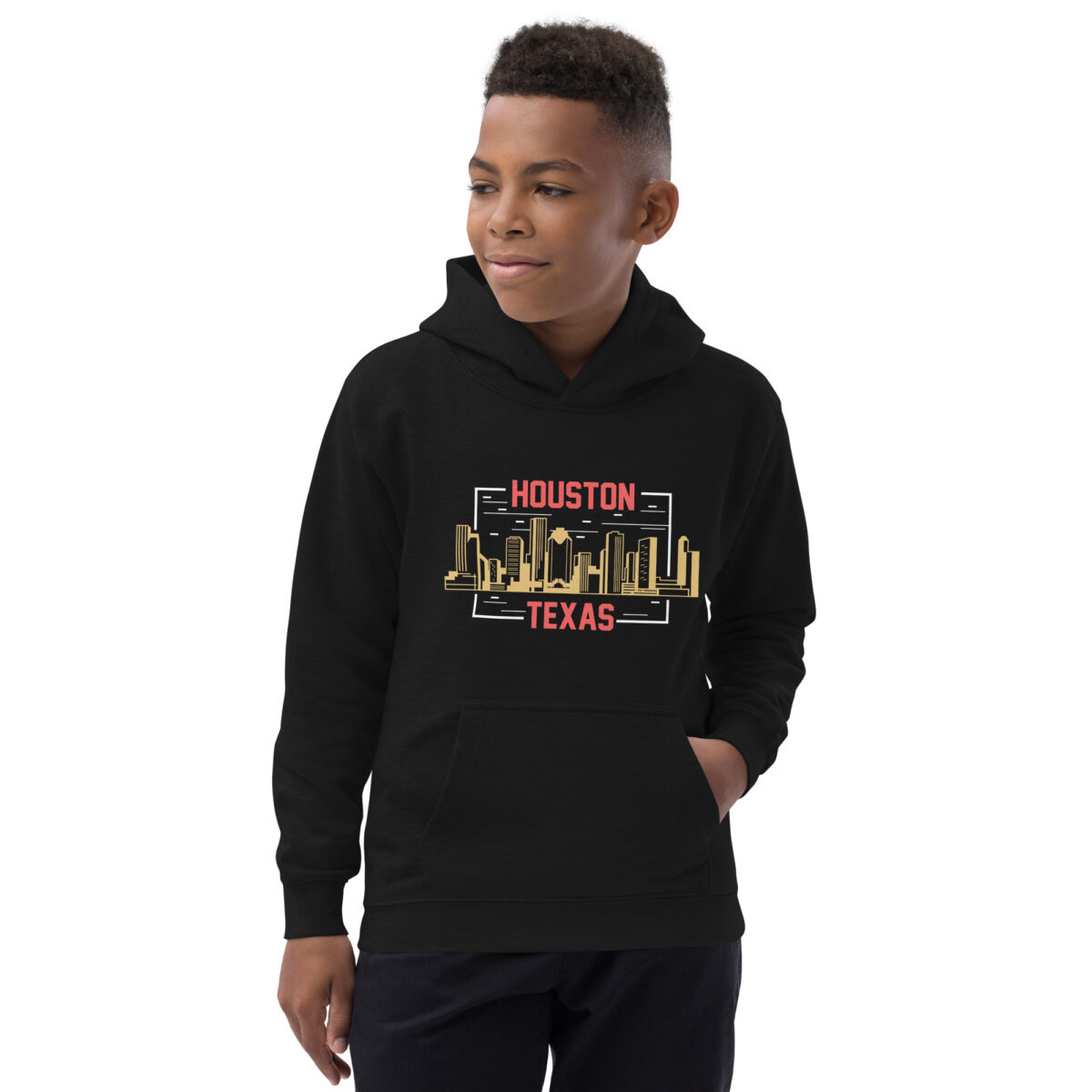 kids hoodie jet black front 64772bc2e7f38