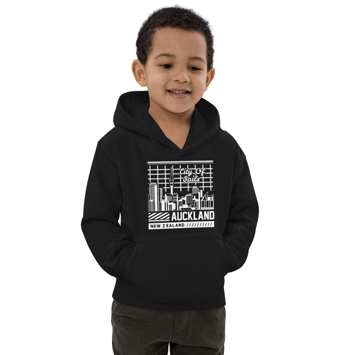 kids hoodie jet black front 647735e254f03