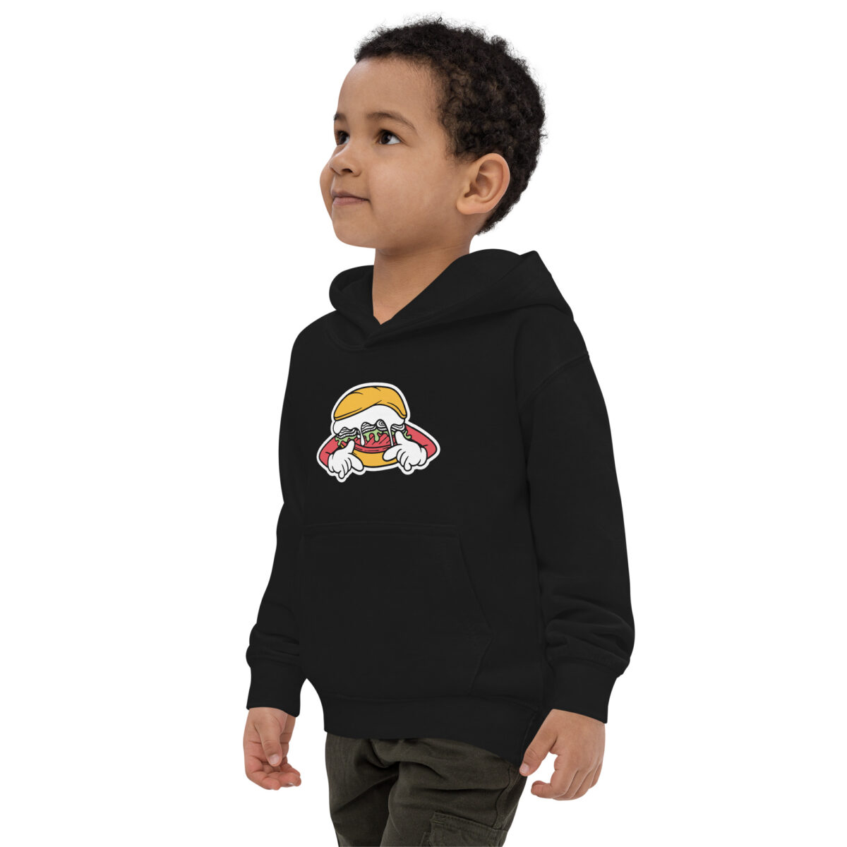 kids hoodie jet black left front 6475ab8d350b5