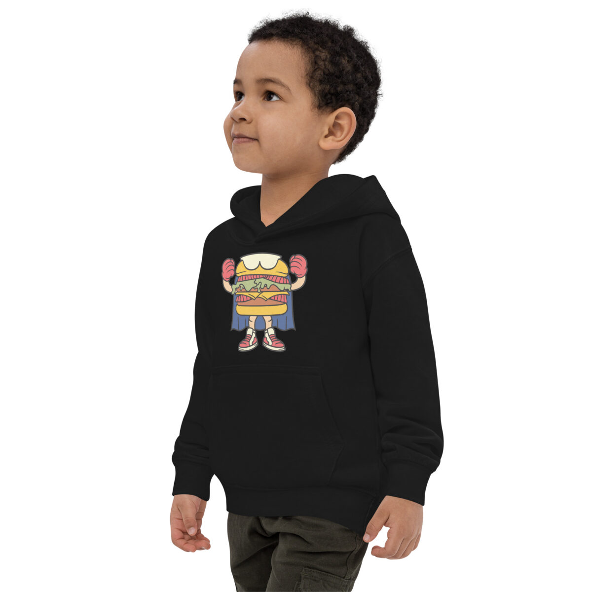 kids hoodie jet black left front 6475b99b87ad8