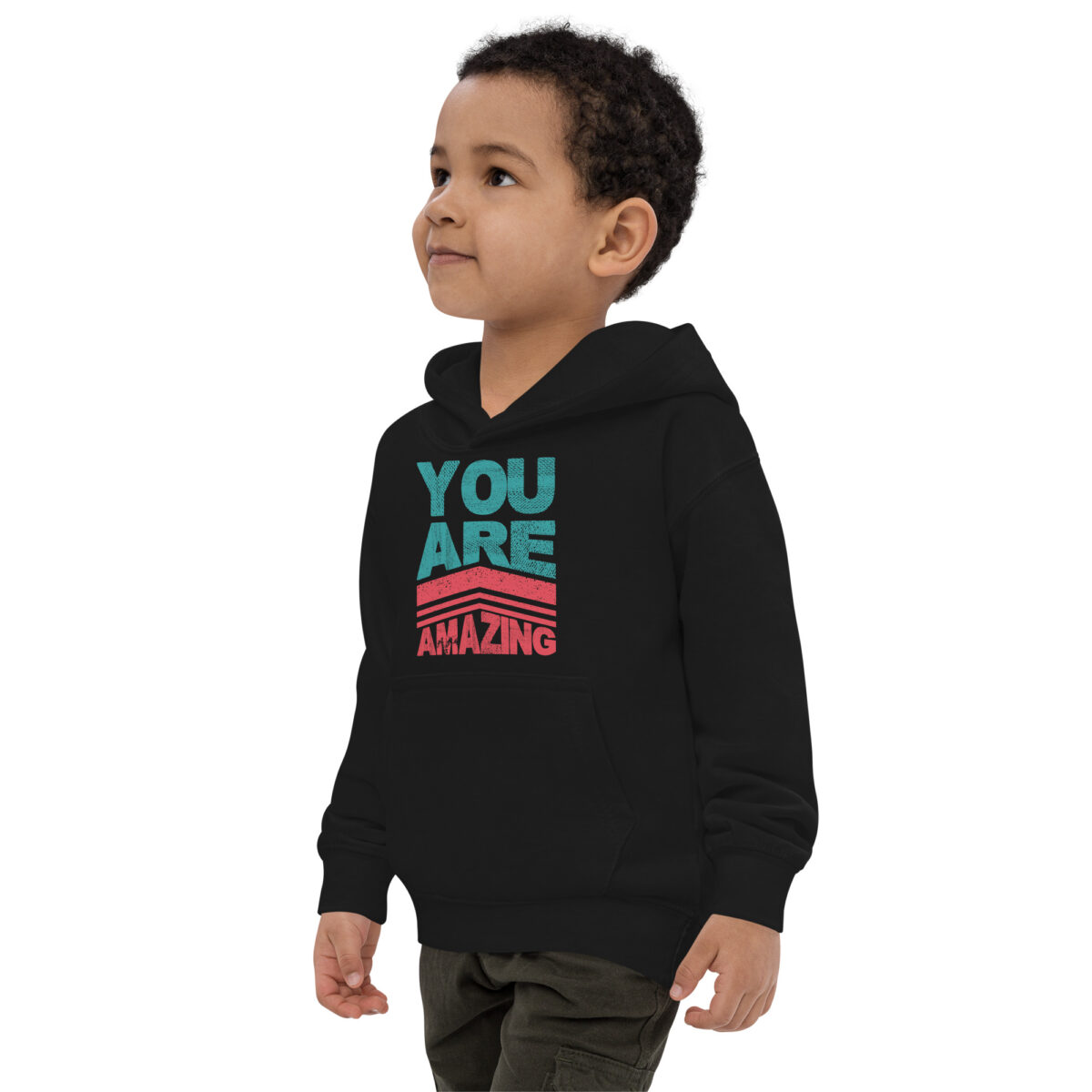 kids hoodie jet black left front 647610c21660d