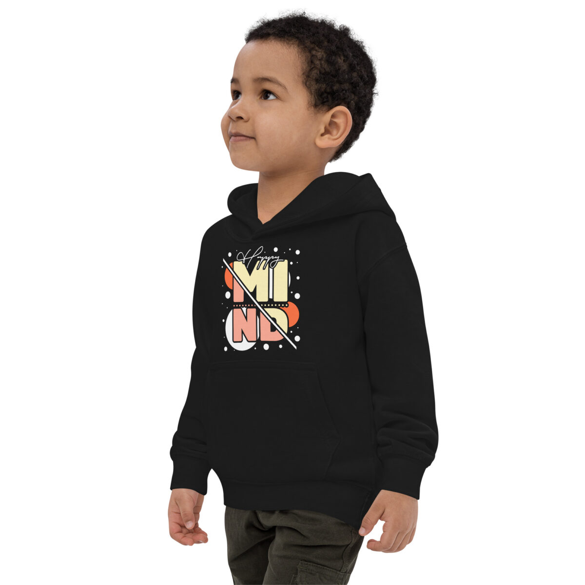 kids hoodie jet black left front 647616e5445a4