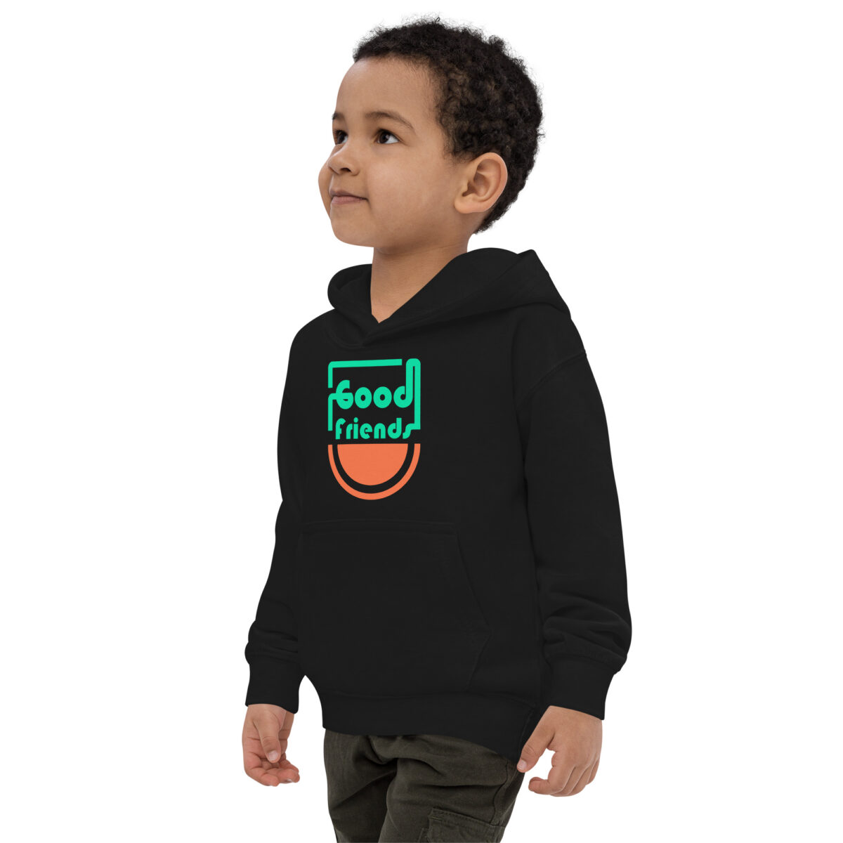 kids hoodie jet black left front 64761834e361d