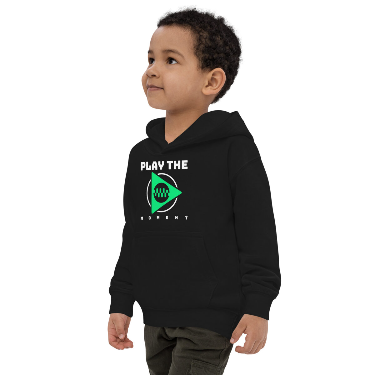 kids hoodie jet black left front 6476233be2051